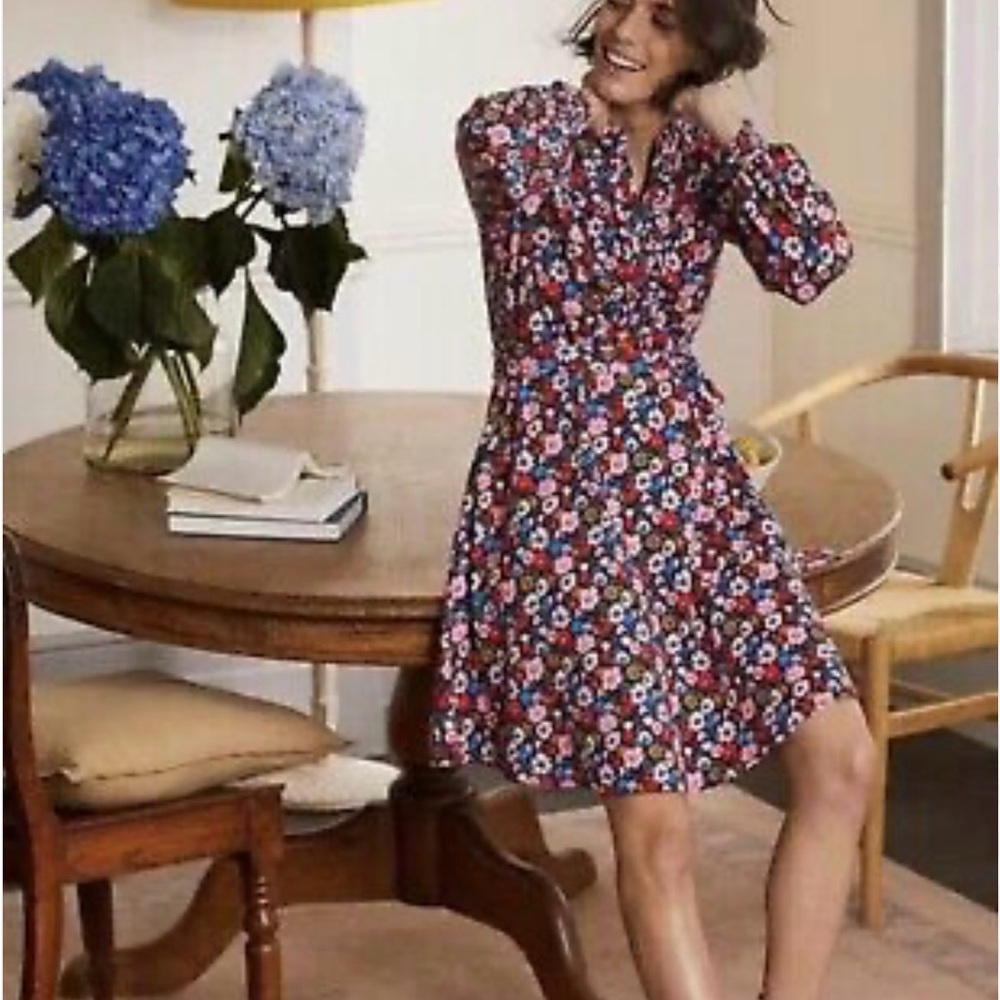 Floral Long-Sleeve Dress
